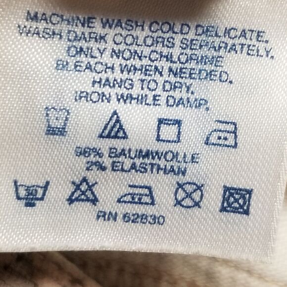 Lands End 8 Pants Corduroy Tan Paisley Cotton Bohemian Festival Boho Hippie - Picture 5 of 7